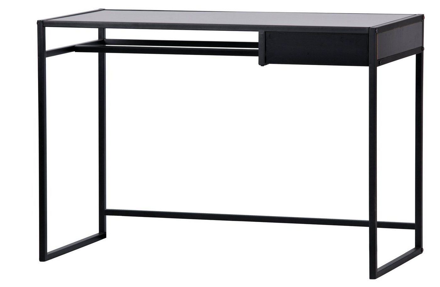 WOOOD Schreibtisch Schreibtisch Teun - Metall Black von WOOOD