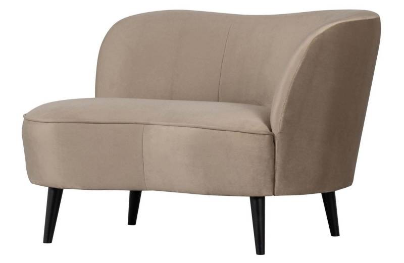 WOOOD Sessel Loungesessel Sara aus Samt, Rechts von WOOOD