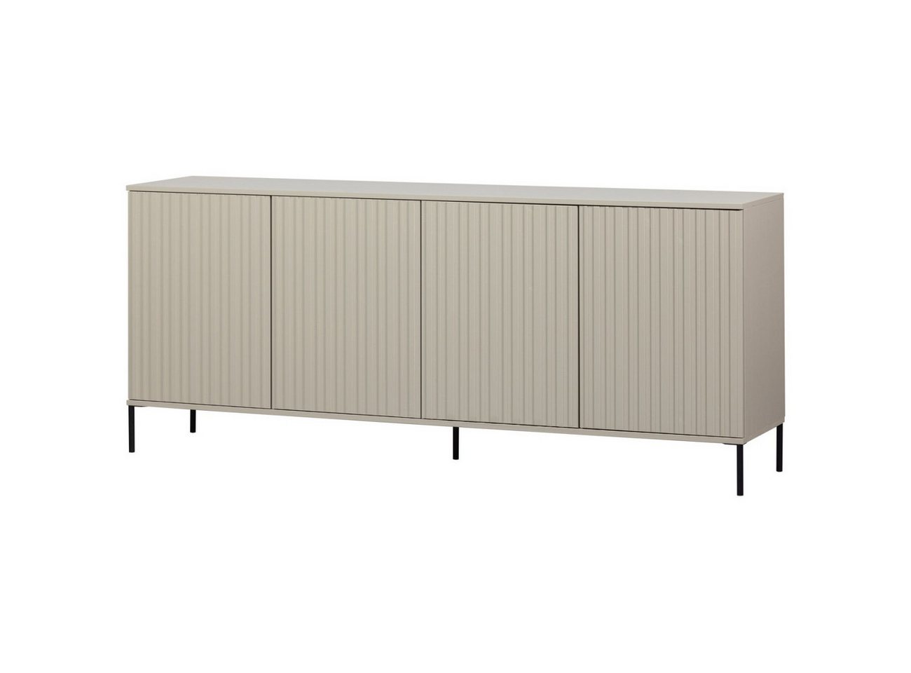 WOOOD Sideboard Gravure aus Kiefernholz, Dust, Push-to-Open-System von WOOOD