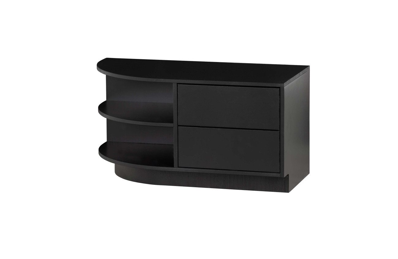 WOOOD TV-Board Fianca aus Kiefernholz Rund, Links, Push-to-Open-System WOOOD TV-Board Fianca aus Kiefernholz Rund, Links, Push-to-Open-System von WOOOD