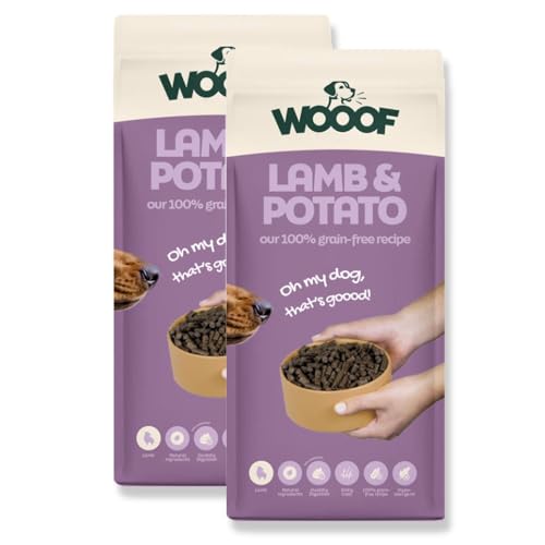 WOOOF Lamm Kartoffel Hundefutter Trockenfutter 36 kg Hypoallergen Getreidefrei Für Haut & Fell Sanfte Verdauung Empfindlicher Magen Ausgewachsene Hunde Vollwertige Ernährung WOOOF Lamm Kartoffel Hundefutter Trockenfutter 36 kg Hypoallergen Getreidefrei Für Haut & Fell Sanfte Verdauung Empfindlicher Magen Ausgewachsene Hunde Vollwertige Ernährung von WOOOF