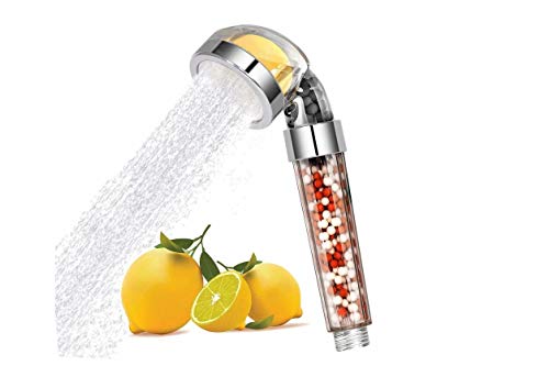 Woopower Hochdruck-Duschkopf, Regendusche, Delta, Handbrause, Filter, Vitamin C, Chlor, Fluorid, Entfernung von hartem Wasserenthärter, Showhead Filtersystem-Set (Silber, Transparent) von WOOPOWER