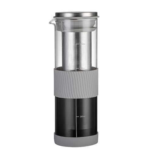 WOOSEO Stabiler Cold Brew Coffee Infuser Multifunktionaler Kaltkaffee-Brauer mit Edelstahlfilter Stabile Glas-Kaffeekannen WOOSEO Stabiler Cold Brew Coffee Infuser Multifunktionaler Kaltkaffee-Brauer mit Edelstahlfilter Stabile Glas-Kaffeekannen von WOOSEO