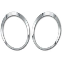 Woosien - 1 Paar links-rechts-Scheinwerferring-Set, galvanisierte Nebelscheinwerferringe, kompatibel für 2007–2015 Mini 511 von WOOSIEN