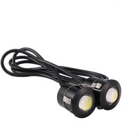 2 Stück Led Eagle Eye Backup Licht Nebelscheinwerfer Auto Motorrad Weißes Licht 9w Schwarz von WOOSIEN