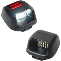 Woosien - 2 Stück rote Röhre Smd led Kennzeichenbeleuchtung für Navara D40 2005–2016 von WOOSIEN