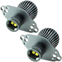 2 x LED-Angel-Eye-Markierungslampen für E90 3er-Serie, 20 w, Xenon-weißes High-LED-Licht von WOOSIEN