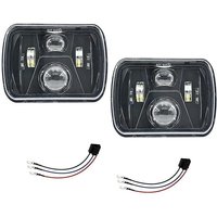 300 w 5 x 7 7 x 6 Zoll LED-Scheinwerfer mit Fernlicht und Abblendlicht für Xj Comanche Mj Yj H6054 von WOOSIEN