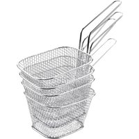 4 teile/los Chips Mini Frittieren Körbe Edelstahl Friteuse Korb Sieb Servieren Von Speisen Präsentation Coo 4 teile/los Chips Mini Frittieren Körbe Edelstahl Friteuse Korb Sieb Servieren Von Speisen Präsentation Coo von WOOSIEN