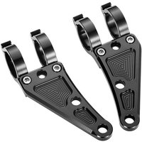 Woosien - 41mm Motorrad Scheinwerfer Halterung Aluminiumlegierung Schwarz Für Gabelrohre M10 Loch Woosien - 41mm Motorrad Scheinwerfer Halterung Aluminiumlegierung Schwarz Für Gabelrohre M10 Loch von WOOSIEN