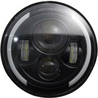 Woosien - 7 Zoll runder LED-Scheinwerfer mit Hallo/Abblendlicht, Halo-Augen für Wrangler Jk von WOOSIEN