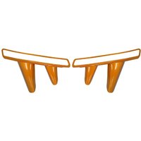 Auto Nebelscheinwerfer Modifikation Fangs Modellierung Nebelscheinwerfer Dekoration Lampenhauben für 2018-2020 Orange von WOOSIEN