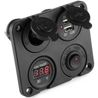 Woosien - Dc 12 v-24 v Auto Boot Steckdose Dual usb Ladegerät Voltmeter Schalter Panel Für Fahrzeug Auto Boot motor Hause von WOOSIEN