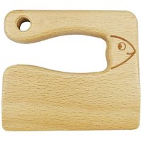 Kinderkochmesser aus Holz, Sicherheitsmesser in Kinderfischform, Kinderkochmesser von WOOSIEN
