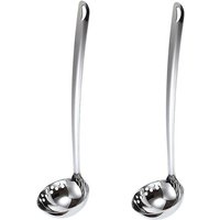 Multifunktionale Dual-Zweck Suppe Schöpfkelle Sieb Restaurant Hot Pot Löffel Edelstahl Küche T von WOOSIEN