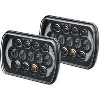 Paar rechteckige Sealed Beam-LED-Scheinwerfer mit Fern- und Abblendlicht-Blinker für Wrangler Yj Xj von WOOSIEN