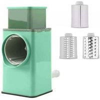 Reibe, Multifunktions-Gemüseschneider, verbesserte Käsereibe, Zerkleinerer mit 3 austauschbaren Klingen Reibe, Multifunktions-Gemüseschneider, verbesserte Käsereibe, Zerkleinerer mit 3 austauschbaren Klingen von WOOSIEN