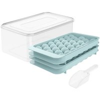 Runde Eiswürfelform, Eisform für den Kühlschrank, kugelförmige Eiswürfelform für eiskalte Cocktails, Tee und Kaffee Runde Eiswürfelform, Eisform für den Kühlschrank, kugelförmige Eiswürfelform für eiskalte Cocktails, Tee und Kaffee von WOOSIEN