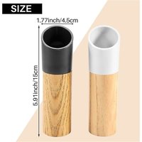 Salz- und Pfeffermühle aus Holz, 2 Salz- und Pfefferstreuer mit verstellbarer Keramik-Pfeffermühle für Salz Salz- und Pfeffermühle aus Holz, 2 Salz- und Pfefferstreuer mit verstellbarer Keramik-Pfeffermühle für Salz von WOOSIEN