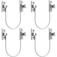 Woosien - Stück Fenster-Tür-Restrictor-Riegel Fenetre Upvc Limit Lock Sicherheitsriegel Kabel-Limit-Schloss mit Schlüssel und Schrauben von WOOSIEN