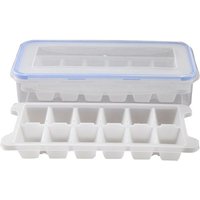 Tabletts und Vorratsbehälter-Set mit luftdichtem Verschlussdeckel, 3 Packungen / 36 Eiswürfel für kühle Getränke Tabletts und Vorratsbehälter-Set mit luftdichtem Verschlussdeckel, 3 Packungen / 36 Eiswürfel für kühle Getränke von WOOSIEN