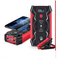 Tragbare Auto-Starthilfe, 28000 mAh, 4 USB-Batterien, Starthilfe, Auto-Starthilfe, Powerbank, All-in-One-Auto-Powerbank mit Muti-Funktion Tragbare Auto-Starthilfe, 28000 mAh, 4 USB-Batterien, Starthilfe, Auto-Starthilfe, Powerbank, All-in-One-Auto-Powerbank mit Muti-Funktion von WOOSIEN