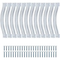 12er-Pack Schrankgriffe aus glänzendem Kristall, Schubladengriffe mit Strasssteinen, moderne Schrankgriffe, Möbeltürgriffe, 128 mm Lochabstand von WOOSIEN