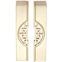 Woosien - 2er-Pack Innentürgriffe, 96 mm, Vintage-Gold, Zinklegierung von WOOSIEN