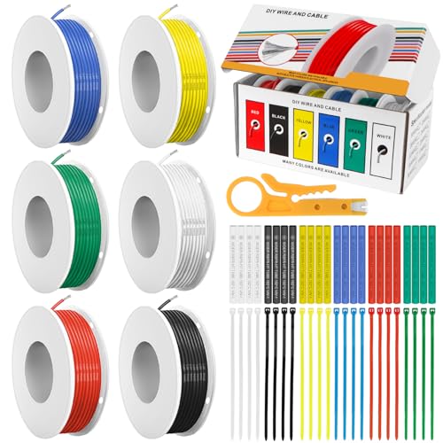 22 AWG 0,3mm² Elektronik Elektrischer Draht Kabel kit 6 Farbe Spule 10 Meter Each 22 awg draht verzinntes kupfer litzen Für DIY RC-Flugzeuge Lampen Haushaltsgeräte Messgeräte usw. 22 AWG 0,3mm² Elektronik Elektrischer Draht Kabel kit 6 Farbe Spule 10 Meter Each 22 awg draht verzinntes kupfer litzen Für DIY RC-Flugzeuge Lampen Haushaltsgeräte Messgeräte usw. von WOOWAIR