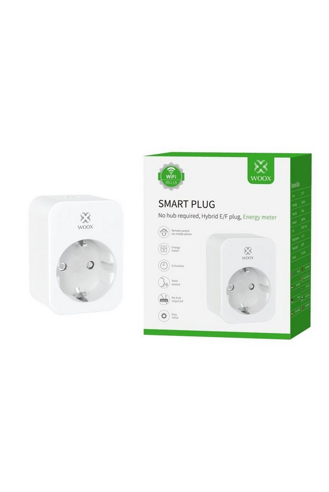 WOOX Funksteckdose WOOX R6118 Smart Plug 16A + Energy Monitor, 1-St. von WOOX