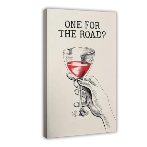 WOPIYNAG Bar-Retro-Poster, "One For The Road B", Leinwand-Poster, Wandkunstdruck, Bild, Gemälde, 60 x 90 cm von WOPIYNAG