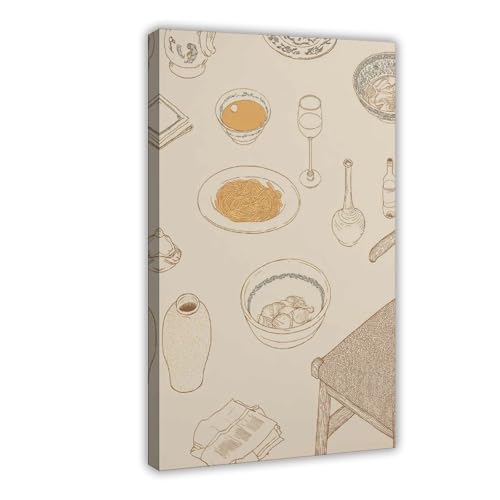 WOPIYNAG Inimalist Esstisch-Poster, Leinwand-Poster, Schlafzimmer-Dekor, Landschaftsdekoration, Geschenk, 30 x 45 cm WOPIYNAG Inimalist Esstisch-Poster, Leinwand-Poster, Schlafzimmer-Dekor, Landschaftsdekoration, Geschenk, 30 x 45 cm von WOPIYNAG