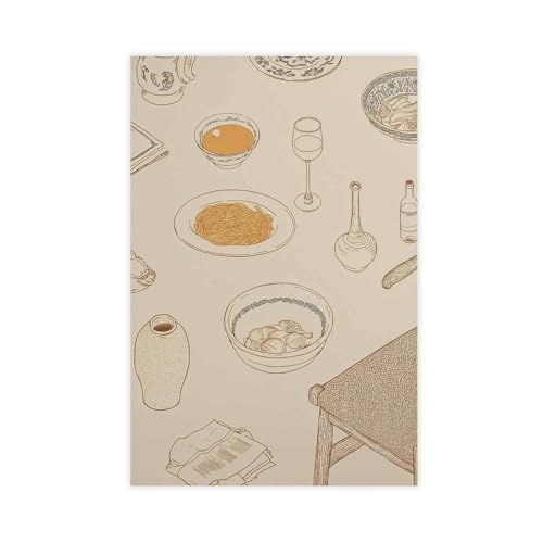 WOPIYNAG Inimalist Esstisch-Poster, Leinwand-Poster, Schlafzimmer-Dekor, Landschaftsdekoration, Geschenk, 40 x 60 cm WOPIYNAG Inimalist Esstisch-Poster, Leinwand-Poster, Schlafzimmer-Dekor, Landschaftsdekoration, Geschenk, 40 x 60 cm von WOPIYNAG
