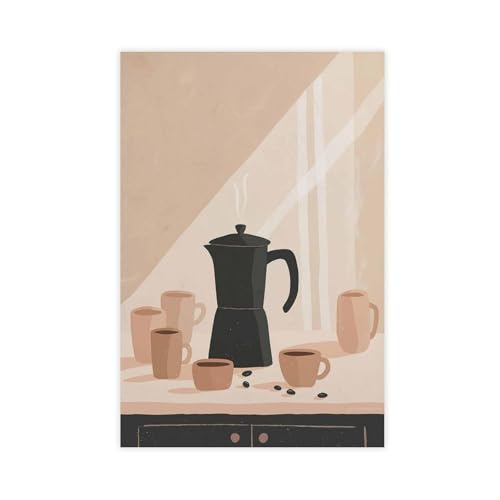 WOPIYNAG Inimalist Küchen-Poster auf Leinwand, Poster, Schlafzimmer, Dekoration, Landschaftsdekoration, Geschenk, 20 x 30 cm von WOPIYNAG