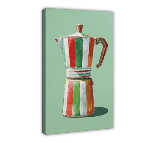 WOPIYNAG Italienische Kaffeemaschine, Poster, Druck, Leinwand, Poster, Schlafzimmer, Dekoration, Landschaftsdekoration, Geschenk, 30 x 45 cm WOPIYNAG Italienische Kaffeemaschine, Poster, Druck, Leinwand, Poster, Schlafzimmer, Dekoration, Landschaftsdekoration, Geschenk, 30 x 45 cm von WOPIYNAG