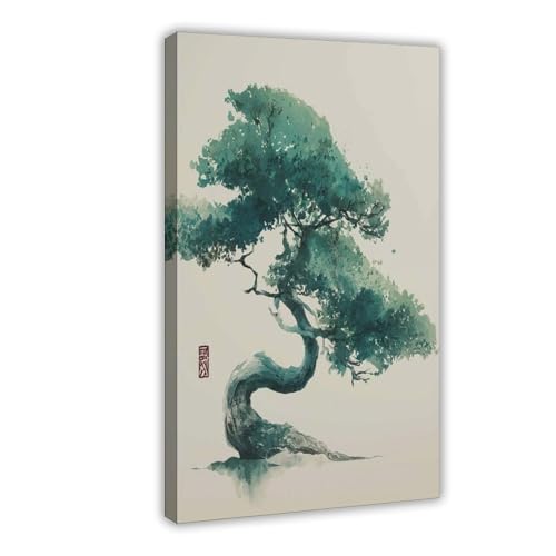 WOPIYNAG Japanisches Frühstücks-Poster, Leinwand-Poster, Schlafzimmer-Dekor, Landschaftsdekoration, Geschenk, 30 x 45 cm von WOPIYNAG