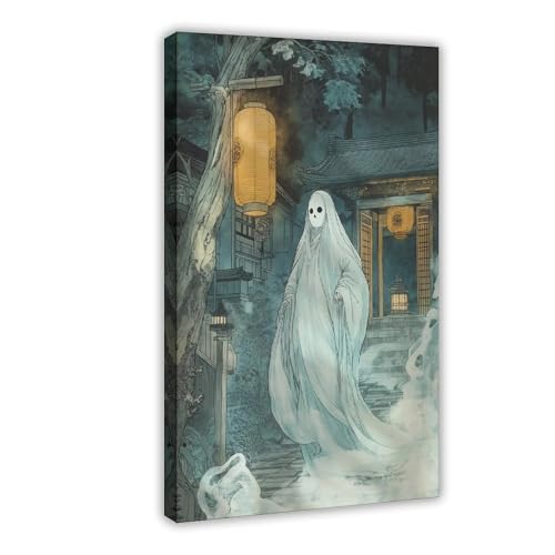 WOPIYNAG Japanisches Vintage-Poster, Motiv: Ukiyo-e auf Leinwand, Wandkunstdruck, Bild, Gemälde, 50 x 75 cm von WOPIYNAG