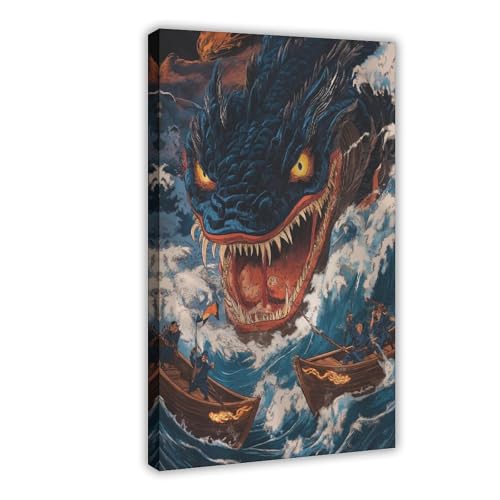 WOPIYNAG Japanisches Vintage-Poster auf Leinwand, Wandkunstdruck, Bild, Gemälde, 50 x 75 cm von WOPIYNAG