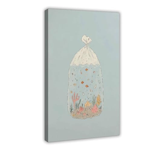 WOPIYNAG Kunstdruck auf Leinwand, Motiv: Ozean in einer Tasche, 50 x 75 cm WOPIYNAG Kunstdruck auf Leinwand, Motiv: Ozean in einer Tasche, 50 x 75 cm von WOPIYNAG