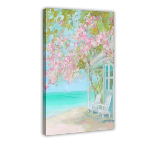 WOPIYNAG Leinwand-Poster, Strandhaus, Schlafzimmer, Dekoration, Landschaftsdekoration, Geschenk, 30 x 45 cm von WOPIYNAG