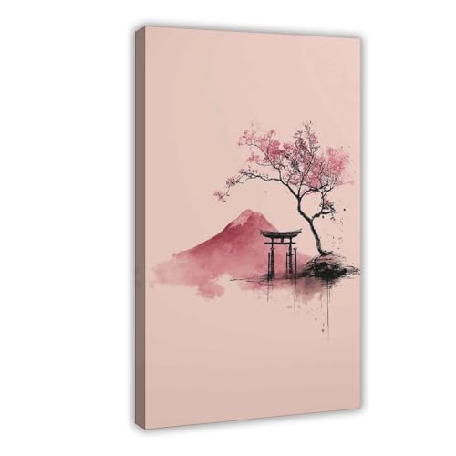 WOPIYNAG Leinwandposter Japanische Bäckerei, Schlafzimmer, Dekoration, Landschaftsdekoration, Geschenk, 40 x 60 cm von WOPIYNAG