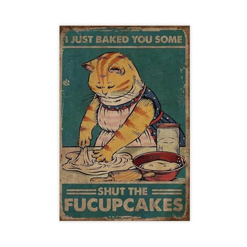 WOPIYNAG Leinwandposter "Just Baked You Some Shut The Fucupcakes", 50 x 75 cm von WOPIYNAG