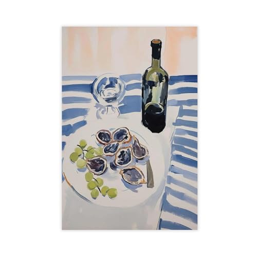 WOPIYNAG Mediterranes Tisch-Leinwand-Poster, Schlafzimmerdekoration, Landschaftsdekoration, Geschenk, 30 x 45 cm WOPIYNAG Mediterranes Tisch-Leinwand-Poster, Schlafzimmerdekoration, Landschaftsdekoration, Geschenk, 30 x 45 cm von WOPIYNAG