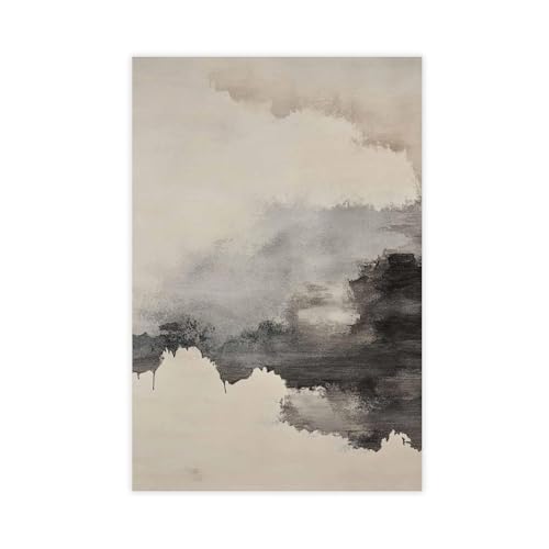 WOPIYNAG Neutrales abstraktes Leinwand-Poster, Schlafzimmer-Dekor, Landschaftsdekoration, Geschenk, 30 x 45 cm von WOPIYNAG