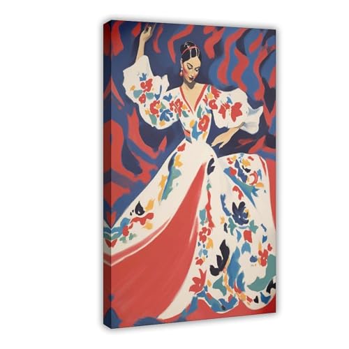 WOPIYNAG Poster auf Leinwand, Motiv: spanische Tänzerinnen im Vintage-Stil, 60 x 90 cm WOPIYNAG Poster auf Leinwand, Motiv: spanische Tänzerinnen im Vintage-Stil, 60 x 90 cm von WOPIYNAG