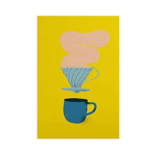 WOPIYNAG Poster auf Leinwand, modernes Motiv "Coffee Pour Over", 40 x 60 cm von WOPIYNAG