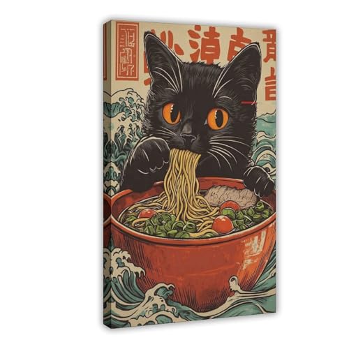 WOPIYNAG Poster mit japanischem Essen, Leinwand, Schlafzimmer, Dekoration, Landschaftsdekoration, Geschenk, 30 x 45 cm von WOPIYNAG