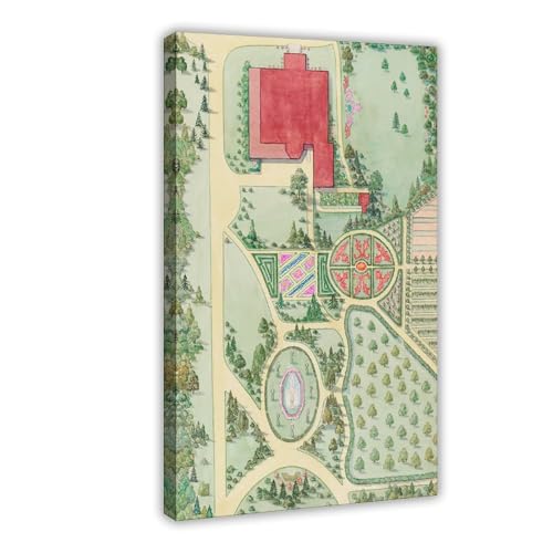 WOPIYNAG Vintage-Umfragekarte, Garten-Leinwand-Poster, Schlafzimmer-Dekor, Landschaftsdekoration, Geschenk, 60 x 90 cm von WOPIYNAG