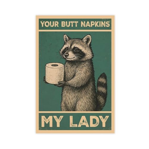 WOPIYNAG Your Butt Servietten, Motiv: My Lady, Leinwand-Poster, Schlafzimmer, Landschaftsdekoration, Geschenk, 30 x 45 cm WOPIYNAG Your Butt Servietten, Motiv: My Lady, Leinwand-Poster, Schlafzimmer, Landschaftsdekoration, Geschenk, 30 x 45 cm von WOPIYNAG