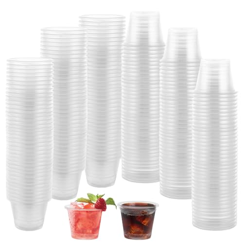 WOPPLXY 500 Stück Schnapsgläser Plastik, 40ml/4cl Transparent Schnapsbecher, Wiederverwendbarer Shotgläser Plastik für Partys, Versammlungen, Hochzeiten, Weihnachtsfeiern und Shop von WOPPLXY